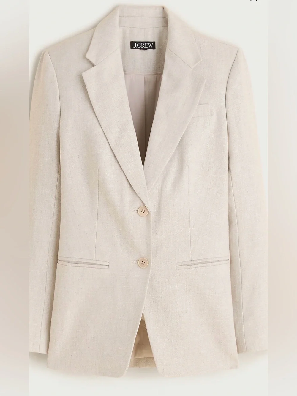 J. Crew Margeaux tailored blazer in stretch linen blend Women's